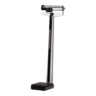 PELSTAR/HEALTH O METER PROFESSIONAL SCALE - PHYSICIAN BALANCE BEAM SCALES - Mechanical Beam Scale, Height Rod, 400 lb Capacity, Platform 10" x 14" x 3" (DROP SHIP ONLY) | Quantity - 1x EA