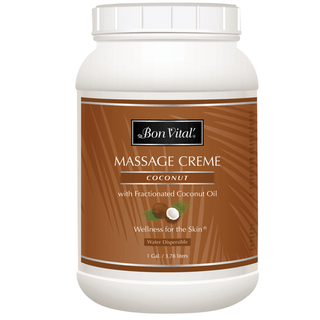 PERFORMANCE HEALTH BON VITAL COCONUT MASSAGE CRME - Coconut Massage Crme, 1 Gallon Jar, 4/cs (Cannot be sold to retail outlets and/ or Amazon) (US Only) | Quantity - 1x CS