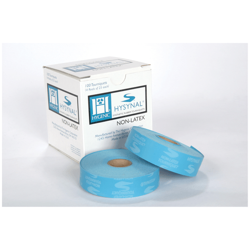PERFORMANCE HEALTH HYSYNAL SYNTHETIC RUBBER DISPOSABLE TOURNIQUET STRAPS - Tourniquet Straps, 1" x 18" x .025", 25/rl, 4 rl/bx, 10 bx/cs (48 cs/plt) (US Only) | Quantity - 1x CS