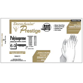 INNOVATIVE PRESTIGE DHD POWDER-FREE LATEX SURGICAL GLOVES - Gloves, Surgical, Powder Free (PF), Size 9, Latex, Sterile, Bisque Finish, Damp Hand Don, 50 pr/bx, 4 bx/cs | Quantity - 1x CS