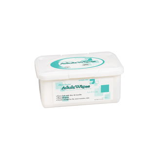 INNOVATIVE DERMASSIST PREMIUM WIPES - Wipes, Incontinence, Adult, Spunlace, Low Profile Tub, 8" x 12", 64 wipes/pk, 12 pk/cs (84 cs/plt) | Quantity - 1x CS