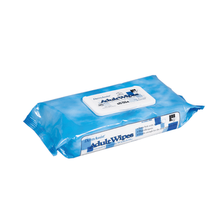 INNOVATIVE DERMASSIST PREMIUM WIPES - Wipes, Incontinence, Adult, Spunlace, Low Profile Softpack with Pop-Up Tub, 9" x 13", 64 wipes/pk, 12 pk/cs (60 cs/plt) | Quantity - 1x CS