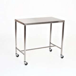 Midcentral Medical MCM-510H to 519H/551H Stainless Steel Instrument Table with H-Brace | Quantity - 1x EA