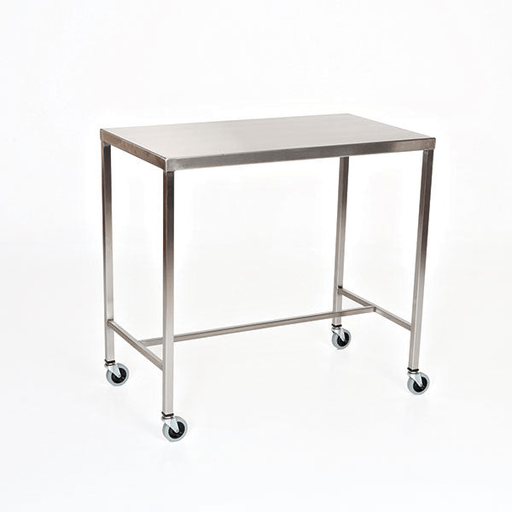 Midcentral Medical MCM-510H to 519H/551H Stainless Steel Instrument Table with H-Brace | Quantity - 1x EA