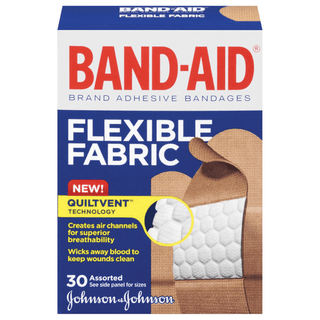 J&J BAND-AID FLEXIBLE FABRIC ADHESIVE BANDAGES - Flexible Fabric Adhesive Bandages, Assorted, 30/bx, 24 bx/cs (Continental US+HI Only) | Quantity - 1x CS