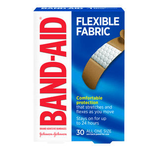 KENVUE BAND-AID FLEXIBLE FABRIC ADHESIVE BANDAGES - All One Size Flexible Fabric Adhesive Bandages, 30/bx, 24 bx/cs (Pricing Subject to Change without Prior Notification) | Quantity - 1x CS