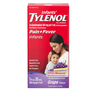 KENVUE TYLENOL INFANTS' ORAL SUSPENSION - Oral Suspension, Grape, 1 fl oz, 6/bx, 6 bx/cs (Continental US+HI Only) (Pricing Subject to Change without Prior Notification) | Quantity - 1x CS