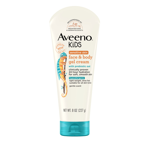 KENVUE AVEENO KIDS BODY CARE - Aveeno Kids Face & Body Gel Cream, 8 oz, 3/pk, 4 pk/cs (Pricing Subject to Change without Prior Notification) | Quantity - 1x CS