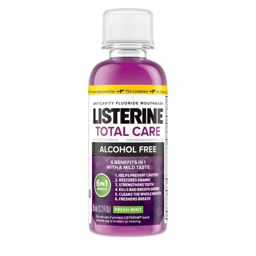 KENVUE LISTERINE TOTAL CARE ZERO - Listerine Total Care Zero Mouthwash, Alcohol Free, Fresh Mint, 95mL (3.2 oz), 24/cs (Continental US+HI Only)  (Pricing Subject to Change without Prior Notification) | Quantity - 1x CS