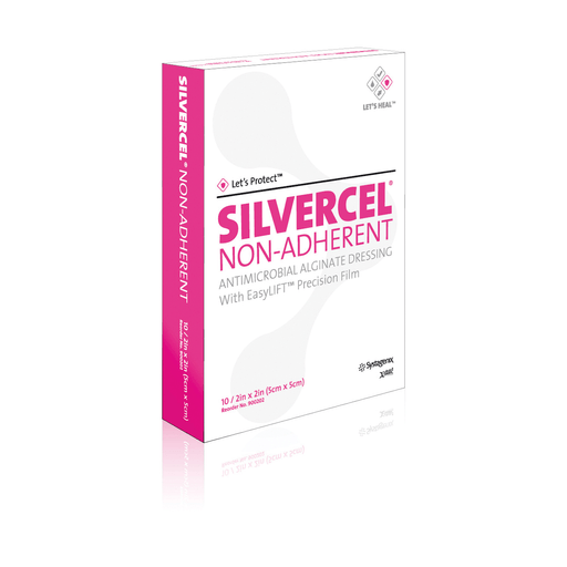 SOLVENTUM ACELITY SILVERCEL NON-ADHERENT ANTIMICROBIAL ALGINATE DRESSING - Dressing, 4" x 4", Non-Adherent, Sterile, 10/bx, 5 bx/cs (Continental US+HI Only) | Quantity - 1x CS