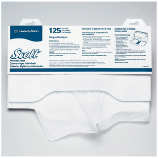 KIMBERLY-CLARK TOILET SEAT COVERS - Scott Personal Seats 125/pk, 24 pk/cs (Products cannot be sold on Amazon.com or any other 3rd party site) (US Only) | Quantity - 1x CS
