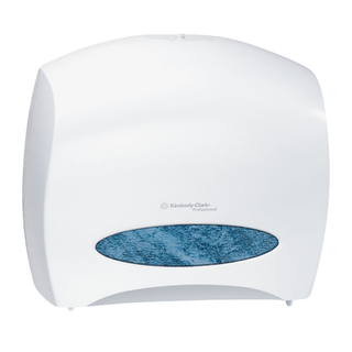 KIMBERLY-CLARK BATH TISSUE DISPENSERS - Dispenser, Jr. ESCORT Jumbo Roll Bathroom Tissue, Stub Roll, 16" x 13.88" x 5.75", White, 1/cs (DROP SHIP ONLY)  | Quantity - 1x CS