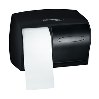 KIMBERLY-CLARK BATH TISSUE DISPENSERS - Dispenser, MicroBan Double Roll, Smoke Grey, For 07001 & 04007 (Products cannot be sold on Amazon.com or any other 3rd party site) (DROP SHIP ONLY) (US Only) | Quantity - 1x EA