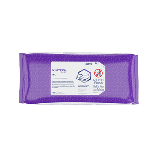 KIMBERLY-CLARK ALCOHOL WIPES - W4 Pre-Saturated Wipes, 11" x 9", Resealable Pouch, Sterile, 40/pk, 10 pk/cs (72 cs/plt)   (HAZMAT Fees Apply, cannot ship via Air or to AK, GU, HI, MP, PR, VI) | Quantity - 1x CS