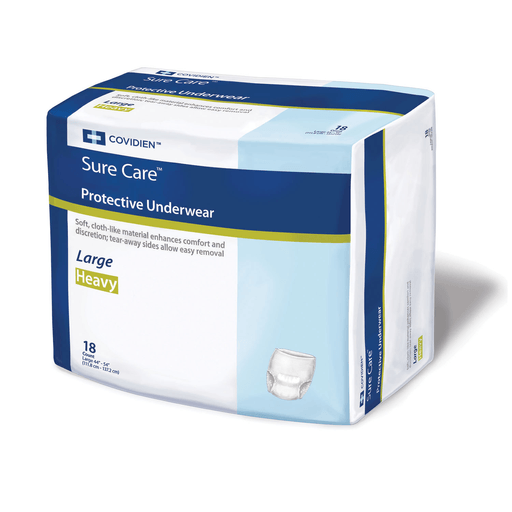 CARDINAL HEALTH SURECARE PROTECTIVE UNDERWEAR - Protective Underwear, Medium (34"-46"), 4 Green Stands Band Color, Regular Absorbency, 20/bg, 4 bg/cs (40 cs/plt) (Continental US Only) | Quantity - 1x CS