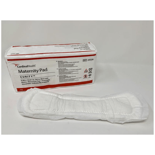 CARDINAL HEALTH CURITY MATERNITY PADS - Maternity Pad, Poly Backing, 14/bg, 12 bg/cs (48 cs/plt) (Continental US Only) | Quantity - 1x CS