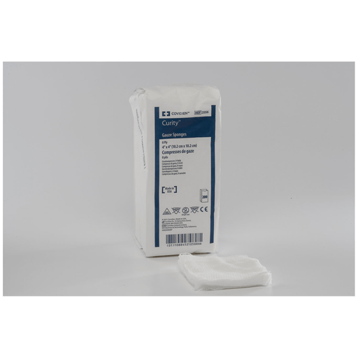 CARDINAL HEALTH CURITY GAUZE SPONGES - Gauze Sponge, 4" x 4", 16-Ply, Sterile 10s in Soft Pouch, 100/bg, 16 bg/cs (Continental US Only) | Quantity - 1x CS