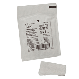 CARDINAL HEALTH CURITY AMD SPONGES - Sponges, 4" x 4", 12-Ply, Sterile 2s in Peel Back Package, 50/tray, 24 tray/cs (Continental US Only) (Manufacturer Backorder - Inventory Limited when Available) | Quantity - 1x CS