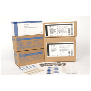 CARDINAL HEALTH RESTING ECG TAB ELECTRODES - ECG Electrode, Resting, 5500 Q-Trace Gold, 100/pk, 20 pk/cs  (300 cs/plt)(Continental US Only) | Quantity - 1x CS