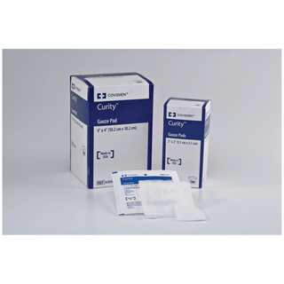 CARDINAL HEALTH CURITY GAUZE PADS - Gauze Pad, 4" x 4", 12-Ply, Sterile 1s, 100/bx, 12 bx/cs (Continental US Only) | Quantity - 1x CS