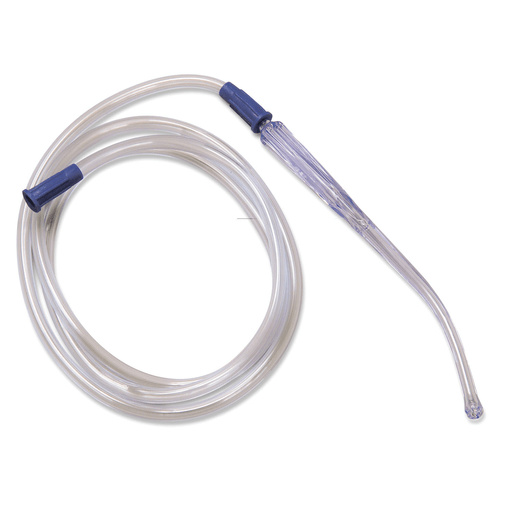 CARDINAL HEALTH CURITY YANKAUER SUCTION INSTRUMENTS - Yankauer Suction Instrument, Rigid, Open Tip, " x 6 ft Tubing, 20/cs (Continental US Only) | Quantity - 1x CS