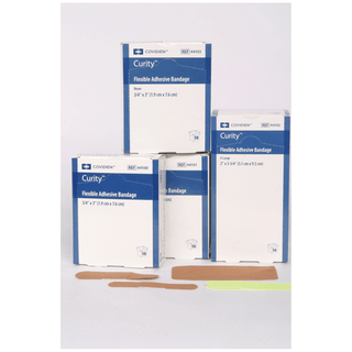 CARDINAL HEALTH CURITY FLEXIBLE FABRIC BANDAGESFabric Adhesive Bandage, 1" x 3", 50/bx, 24 bx/cs | Quantity - 1x CS