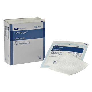 CARDINAL HEALTH DERMACEA GAUZE SPONGES - Gauze Sponge, 2" x 2", 8-Ply, Sterile 2s, 50 pch/bx, 30 bx/cs (Continental US Only) | Quantity - 1x CS