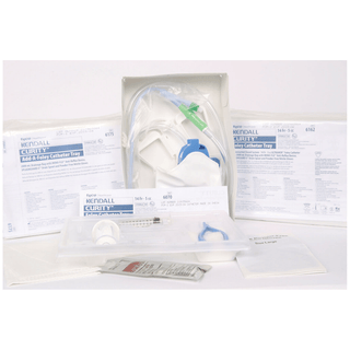 CARDINAL HEALTH FOLEY CATHETERIZATION TRAY WITH DRAIN BAG - Foley Catheter Tray with #6208 Drain Bag 2000mL, Silicone, 14FR, 5cc Drain Bag, 10/cs (60-Day Dating; Non-Returnable) (Continental US Only) | Quantity - 1x CS