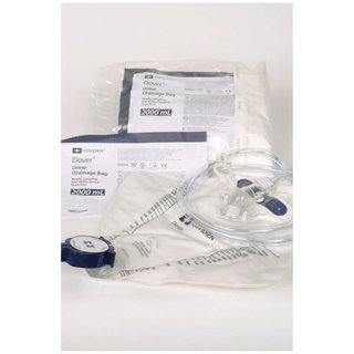 CARDINAL HEALTH DOVER DRAIN BAGS - Drain Bag, 2000mL, Anti-Reflux Chamber & SplashGuard II Drain Spout, CSR Wrap, 20/cs (Continental US Only) | Quantity - 1x CS