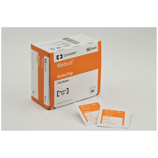 CARDINAL HEALTH WEBCOL ALCOHOL PREP PADSAlcohol Prep Pad, Medium, 2-Ply, 200/bx, 20 bx/cs (117 cs/plt) | Quantity - 1x CS