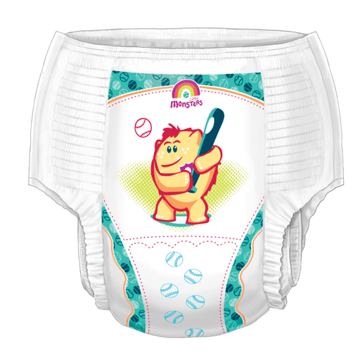 CARDINAL HEALTH CURITY TRAINING PANTS - Training Pants, Boy, X-Large, 4T/5T (38+lbs), 19/bg, 4 bg/cs (Continental US Only) | Quantity - 1x CS