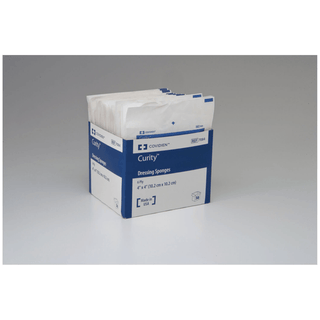 CARDINAL HEALTH CURITY DRESSING SPONGES - Non-Woven Sponge, 4" x 4", 6-Ply, Sterile 5s, 600/cs (Continental US Only) | Quantity - 1x CS