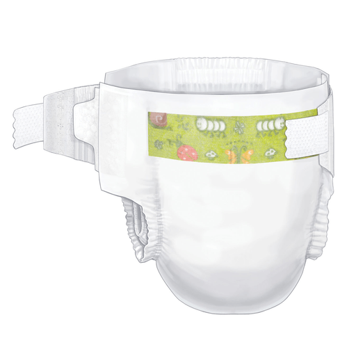 CARDINAL HEALTH CURITY BABY DIAPER - Baby Diaper, Size 2 Small/ Medium (12-18 lbs), 34/bg, 8 bg/cs (Continental US Only) | Quantity - 1x CS