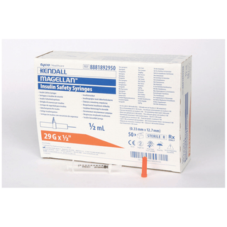 CARDINAL HEALTH MAGELLAN INSULIN & TB SAFETY SYRINGE - Tuberculin Safety Syringe Trays, 1mL, 27x", 20/tray, 40 trays/cs (Continental US Only) (Manufacturer Backorder - Inventory Limited when Available) | Quantity - 1x CS