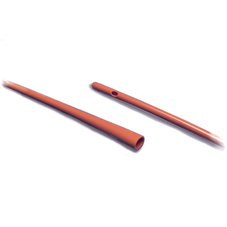 CARDINAL HEALTH DOVER RED RUBBER ROBINSON LATEX CATHETERS - Red Rubber Robinson Catheters, 8 FR, 14"L, Latex, Sterile, 100/cs (Continental US Only) | Quantity - 1x CS