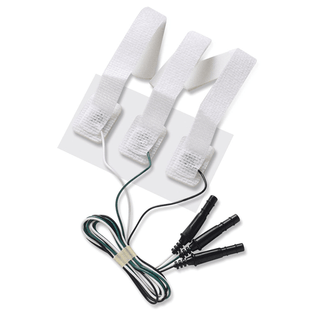 CARDINAL HEALTH LIMB BAND PRE-WIRED NEONATAL ECG ELECTRODES - ECG Electrode, Neonatal Limb Band, Cloth, Pre-Wired, L36-LB, 3/strip, 100 strip/cs (Continental US Only) | Quantity - 1x CS