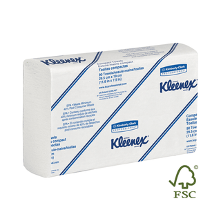 KIMBERLY-CLARK KLEENEX SLIMFOLD TOWELS - White Towel, 7" x 11.6", 90/pk, 24 pk/cs (51 cs/plt) (091438) (Products cannot be sold on Amazon.com or any other 3rd party site) (US Only)  | Quantity - 1x CS