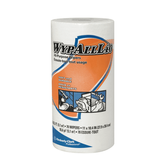 KIMBERLY-CLARK WYPALL WIPERS - WYPALL L40, White, 11" x 10.4", 70/roll, 24 rl/cs (Products cannot be sold on Amazon.com or any other 3rd party site) (US Only) | Quantity - 1x CS