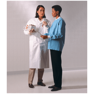 HALYARD BASIC LAB COAT - Lab Coat, White, Medium, 25/cs (US Only) | Quantity - 1x CS