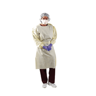 HALYARD SPUNCARE COVER GOWN - Cover Gown, Yellow, AAMI 2, 100/cs (US Only) | Quantity - 1x CS