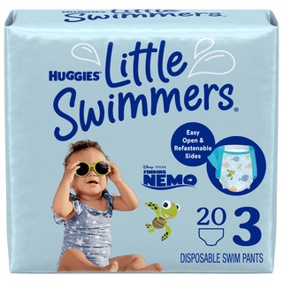 KIMBERLY-CLARK LITTLE SWIMMERS DIAPERSSwim Diaper, Size 3 (16-26 lbs), Disposable, 20/pk, 4 pk/cs | Quantity - 1x CS