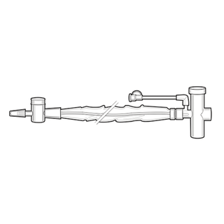 AIRLIFE KIMVENT CLOSED SUCTION SYSTEM - Closed Suction System, Adult, 14FR T-Piece, 21.3", 22mm Flex, 10/bx, 2 bx/cs (US Only) | Quantity - 1x CS