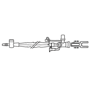 AIRLIFE BALLARD TRACH CARE 72 - Trach Care, Double Swivel Elbow, MDI Port, 14FR, 20/cs (US Only) | Quantity - 1x CS