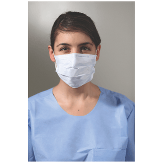 HALYARD KC100 SURGICAL & PROCEDURE MASKS - KC100 Procedure Mask, ASTM Level 1, Earloops, Blue, 50/bx, 10 bx/cs (US Only) | Quantity - 1x CS