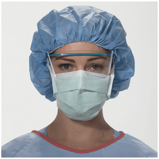 HALYARD KC100 SURGICAL & PROCEDURE MASKS - KC100 Procedure Mask, ASTM Level 1, Earloops, Blue, 50/bx, 10 bx/cs (US Only) | Quantity - 1x CS