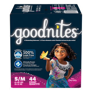 KIMBERLY-CLARK GOODNITES UNDERPANTS - Youth Pants, Girl, Small/ Medium, Giga Pack, 44/pk 1 pk/cs | Quantity - 1x CS