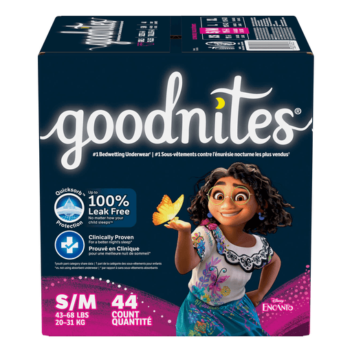 KIMBERLY-CLARK GOODNITES UNDERPANTSYouth Pants, Girl, Small/ Medium, Giga Pack, 44/pk 1 pk/cs | Quantity - 1x CS
