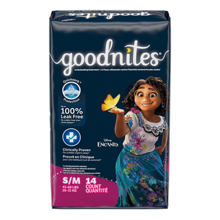 KIMBERLY-CLARK GOODNITES UNDERPANTS - Youth Pants, Girl, Small/ Medium, Jumbo, 14/pk, 4 pk/cs | Quantity - 1x CS