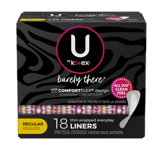 KIMBERLY-CLARK FEMININE CARE PRODUCTS - U by Kotex Security Panty Liner, Light Absorbency, Regular Length, Unscented, 64/pk, 8 pk/cs | Quantity - 1x CS