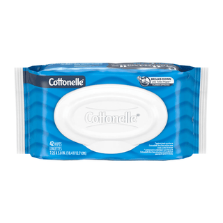 KIMBERLY-CLARK COTTONELLE MOIST WIPES - Cleansing Cloths, Flushable, Refill, 42 ct., 12/cs  | Quantity - 1x CS